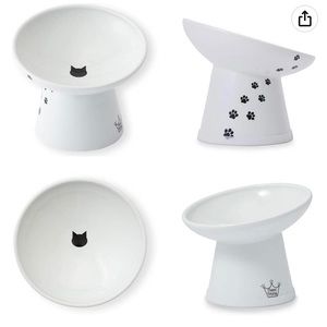Necoichi stress free tilted cat bowl NWT